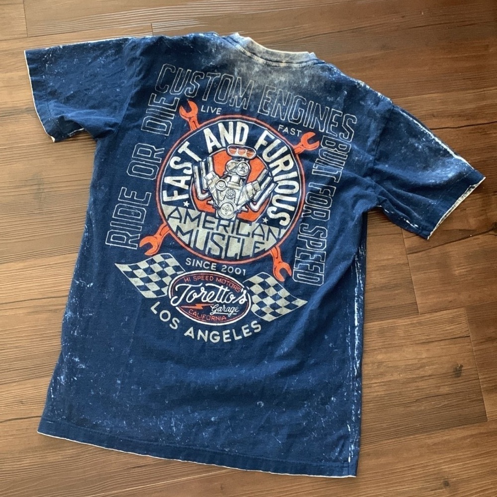 Affliction Fast & Furious Reversible Graphic T-Shirt Size Medium. Price firm - Picture 2 of 4